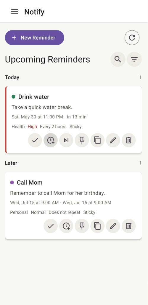 Notify screenshot 1
